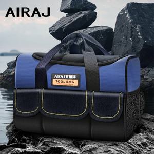 AIRAJ 다기능 도구 가방, 멀티 포켓, 대용량 옥스포드 천, 방수 휴대용 도구 정리함 전기 도구
