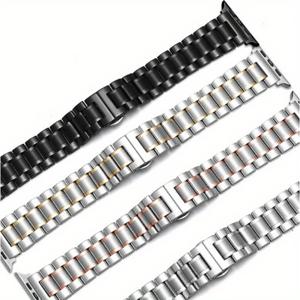 애플 워치 밴드 시리즈 9, 8, 7, 6, 5, 4, SE, 스테인레스 스틸 팔찌, 아이워치 시리즈 울트라 49mm, 45mm, 44mm, 41, 40mm