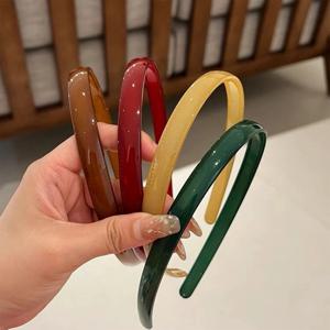 플라스틱 반투명 머리 머리 후프 밴드 머리띠 여성용 헤어 밴드 미끄럼 방지 치아 헤어 밴드 모자를 쓰고 있죠 헤어 액세서리