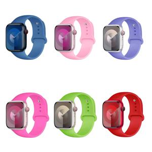 애플 워치 스마트 워치 Iwatch3, 4, 5, 6, 7, 8, Se 세대용 울트라 워치 스트랩, 자유롭게 조절 가능한 단색 실리콘 M