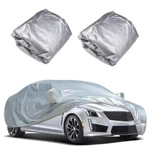 자동차 커버 방수 방진 올 시즌 PE 필름 코트(알루미늄 보호 차양 포함) Universal Fit UV Ray Reflection Vehicle