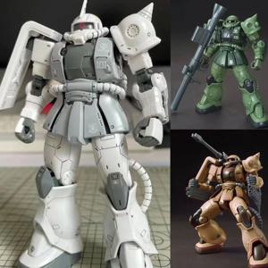 Hg Gto 1/144 조립 모델 키트 C-6 모델 3 색 녹색/갈색/흰색 자쿠 캐논 Ver 액션 피규어 로봇 플라스틱 장난감 어린이 선물