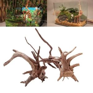 7-26CM 4 크기 부유 나무 뻐꾸기 뿌리 죽은 나무 나무 줄기 풍경 크리 에이 티브 파충류 실린더 물고기 탱크 장식 수족관 장식