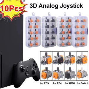 조이스틱 로커 모듈 컨트롤러, 3D 홀 효과 조이스틱, 드리프트 없음, PS4, PS5, XBox, 스위치용, 10 개