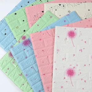 PVC 벽돌 패턴 방수 벽 스티커, 자체 접착 벽지, DIY 필 앤 스틱 벽지, 5-30 개, 35cm x 30cm