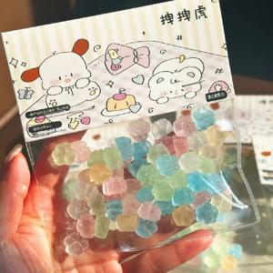 타바 힐링 카와이 컬러 아이스 마카롱 미니 새끼 고양이 발 짜기 Fidget 장난감 귀여운 액세서리 소녀 어린이 Squishy 생일 선물