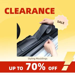 Clearance_3D 탄소 섬유 스티커 페이스트, 자동차 임계 보호 필름, 스크래치 방지, 방수 매트 블랙 나노 스티커, 자동차 B