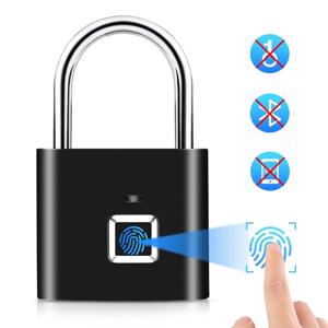 열쇠가없는 스마트 USB 충전 지문 잠금 장치 스마트 자물쇠 방수 도어 잠금 장치 0.3 초 잠금 해제 휴대용 도난 방지 자물쇠 아연