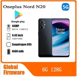 Oneplus Nord N20 5G 6G 128G 스마트폰 CPU Qualcomm Snapdragon 695 배터리 용량 4500mAh 64MP 카메라 전체 화면 중고 전화