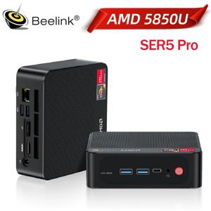 새로운 Beelink 미니 PC SER5 Pro AMD Ryzen7 5850U DDR4 16G RAM 500G ROM M.2 NVME SSD WiFi6 4K Type-C 게임용 미니 데스크탑 컴퓨터