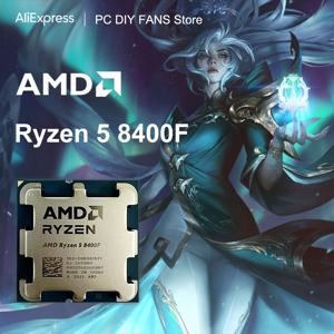 AMD 데스크탑 컴퓨터 프로세서, AM5 소켓 CPU, R5 8400F Ryzen 5 8400F, 6 코어, 12 스레드, 4.2GHz, 신제품