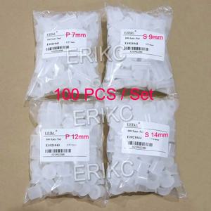 ERIKC 7mm/9mm 내부 크기 노즐 분무기 플라스틱 너트 디젤 CR 인젝터 노즐 더스트 캡 직경 12mm 14mm Bosch 용 부품