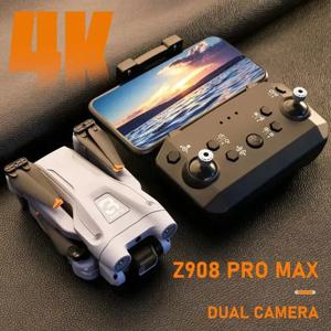 KBDFA 미니 Z908Pro Max 드론 4K ESC 전문 WIFI FPV Dron 장애물 회피 브러시리스 4 축 접이식 RC 쿼드 콥터 완구
