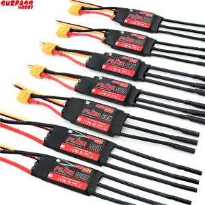 SURPASS HOBBY Flier 20A 30A 40A 50A 60A 80A 100A RC 비행기 헬리콥터 용 BEC 2-6S가 장착 된 브러시리스 ESC 속도 컨트롤러