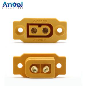 5 조각 Amass XT60E-F XT60 XT 60 DC500V 30A-60A 암 플러그 금/황동 Ni 도금 커넥터 전원 배터리 연결 어댑터