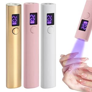 젤 폴란드어에 대 한 휴대용 핸드 헬드 미니 네일 램프 빠른 건조 손전등 펜 USB 충전식 네일 건조기 기계 UV LED 네일 램프