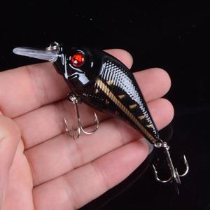 1pcs 7.5cm 10.2g 하드 VIB 미끼 낚시 미노우 미끼 트레블 후크 싱킹 크랭크베이트 워블러 낚시 태클 3DEyes