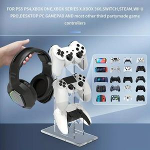 Xbox 스위치 PS5 PS4 용 범용 게임 컨트롤러 브래킷 게임 콘솔 전화 용 투명 게임 핸들 디스플레이베이스 홀더