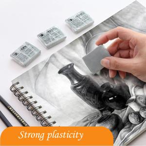 1Pcs 가소성 부드러운 고무 지우개 학생 드로잉 스케치 하이라이트 참신 Plasticine 연필 지우개 미술 용품 ​​편지지
