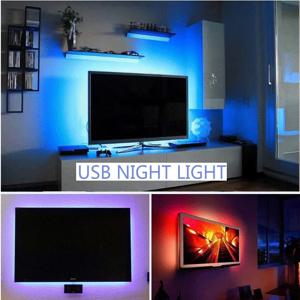 LED 밤 빛 문자열 DC5V USB 포트 케이블 50CM 1M 2M 3M 4M 5M USB LED 스트립 빛 램프 SMD 3528 TV/PC/노트북