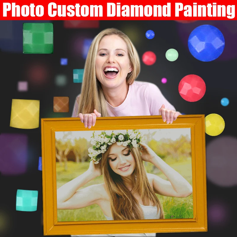 HOMFUN 사진 사용자 정의 다이아몬드 그림 5D DIY 그림 라인 석 다이아몬드 자수 3D 크로스 스티치 홈 웨딩 장식