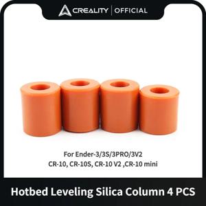 Creality 공식 4pcs 3D 프린터 실리콘 솔리드 스페이서 CR10 Ender3 3d Priter 부품 용 고온 핫 베드 레벨링 컬럼