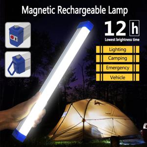 LED 충전식 램프 튜브 USB 5V 비상 조명 캠핑 자기 휴대용 조명 야시장 야외 차량 하드 스트립