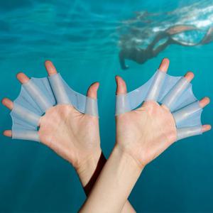 다이빙 성인 남성 여성 어린이, Paddlefish 잠수복을위한 전문 수영 실리콘 핸드 웹 장갑