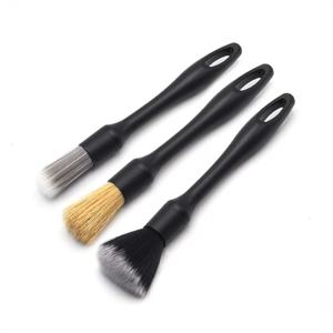 3PCS 자동차 자세히 브러쉬 세트 합성 강모와 슈퍼 소프트 자동 인테리어 세부 브러쉬 자동차 대시 먼지 떨이 브러쉬 액세서리