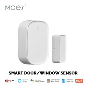 MOES Tuya ZigBee 스마트 창문 게이트 센서 감지기 스마트 홈 보안 경보 시스템 스마트 라이프 Tuya App 원격 제어