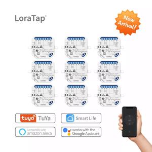 LoraTap Tuya 스마트 라이프 커튼 블라인드 롤러 셔터 스위치 릴레이 모듈 App 원격 제어 Alexa Google Assistant와 함께 작동