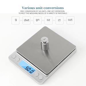 500 0.01g/3kg 0.1g LCD 휴대용 미니 전자 디지털 저울 주방 정밀 보석 무게 균형 골드 그램 규모