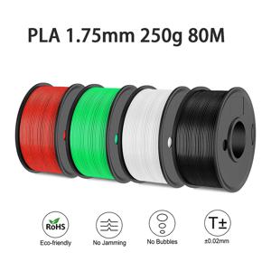 Easythreed 3D 인쇄 필라멘트 PLA 250g 길이 80M 직경 1.75mm FDM 프린터 재질