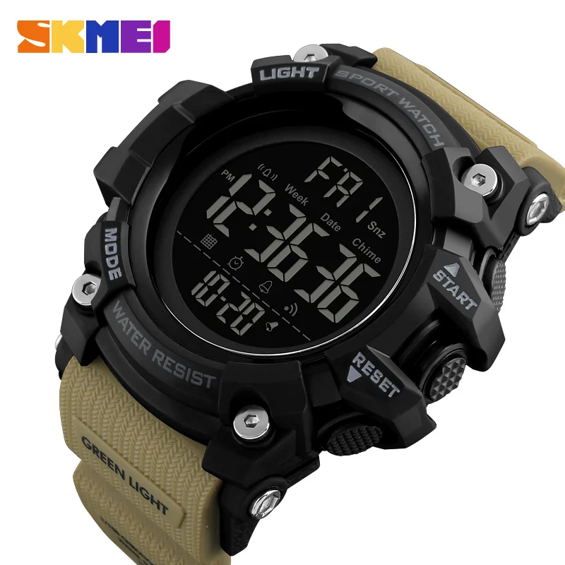 SKMEI Shockproof 2 시간 스포츠 시계 스톱워치 카운트 다운 남성용 디지털 시계 남성용 방수 소프트 시계 reloj hombre 1384