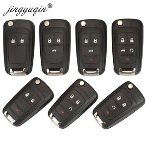 Jingyuqin 플립 원격 자동차 키 쉘 Chevrolet Cruze Epica Lova Camaro Impala Fit Astra J Corsa E Insignia Zafira C 2 3 4 5BT