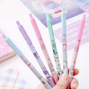 Sanrio 만화 기계 연필 12pcs Kuromi Melody Pochacco 이동식 펜 초등 학생 문구 0.5 검정