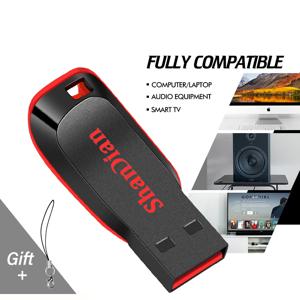 대용량 고속 USB 플래시 드라이브, 2.0 128GB 64GB, 블랙 프리 키체인 펜 드라이브, 32GB 스토리지 메모리 스틱, 미니 비즈니스 선물