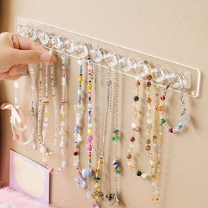 목걸이 옷걸이 아크릴 목걸이 홀더 벽 마운트 보석 주최자 목걸이에 대한 목걸이 홀더 매달려 팔찌 체인