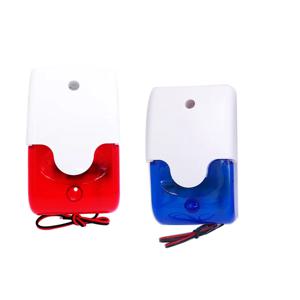HH-103 미니 스트로브 사이렌 표시 등 소리 경보 램프 깜박이는 빛 유선 빨간색 12V 24V 220V 110DB