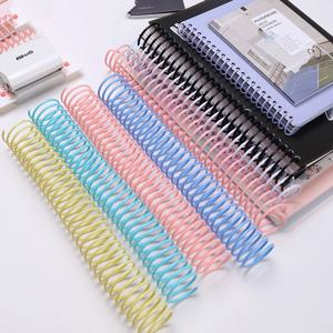 10pcs A4 30 구멍 링 바인더 코일 DIY 노트북 바인딩 링 전화선 뱀 책 반지 사무용품 바인더 링