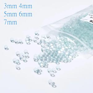 1000 개/몫 3mm/4mm/5mm/6mm/7mm 다른 크기의 유리 공, 실험실 실험을위한 모래 연삭 구슬