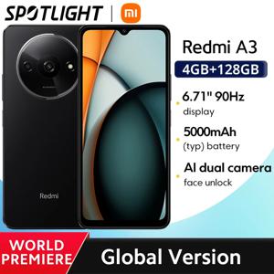 [월드 프리미어] 글로벌 버전 Xiaomi Redmi A3 MediaTek Helio G36 스마트폰 90Hz 6.71