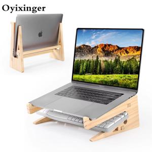 MacBook Pro 용 목재 노트북 스탠드 책상 용 범용 컴퓨터 스탠드 수직 노트북 홀더 MacBook Air 용 목재 노트북 라이저