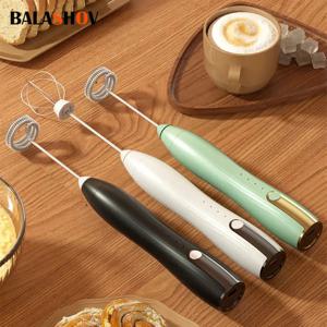 전기 우유 Frother USB 충전식 폼 메이커 믹서 커피 크림 카푸치노 음료 Frothing Wand 휴대용 계란 비터 3 속도