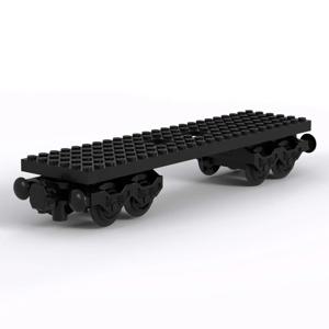 어린이를위한 기술 MOC 장난감 도시 기차 6x24 기본 휠 캐리지 빌딩 블록 조립 부품 크리 에이 티브 아이디어 DIY 선물