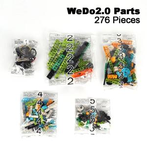 276 개/몫 MOC 교육 빌딩 블록 벽돌 기술 빔 기어 차축 및 커넥터 부품 45300 WeDo 2.0 DIY 완구