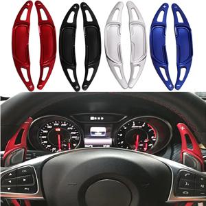 2pcs 알루미늄 스티어링 휠 시프트 패들 시프터 확장 2016-2019 메르세데스 벤츠 AMG CLA45 C63 GLA45 GLS63 GLE63 G63