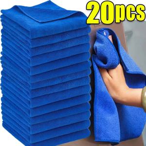 1-20Pcs 마이크로 화이버 타월 세차 건조 천 타월 가정용 청소 천 자동 자세히 연마 천 홈 청소 도구