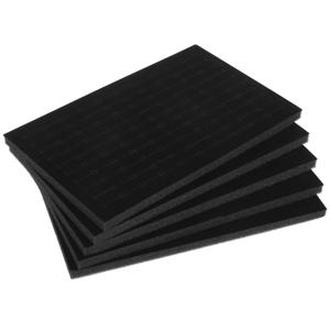 5 Pcs 블랙 폼 링 삽입 쥬얼리 패드 디스플레이 케이스 링 귀걸이 스폰지 트레이 스터드 팔찌 여행 캐비닛