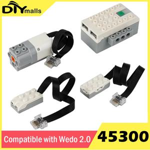 45300 WEDO 2.0 전원 기능 부품 틸트 모션 센서 19071 메인 스마트 허브 모터 교육 빌딩 블록 벽돌 장난감